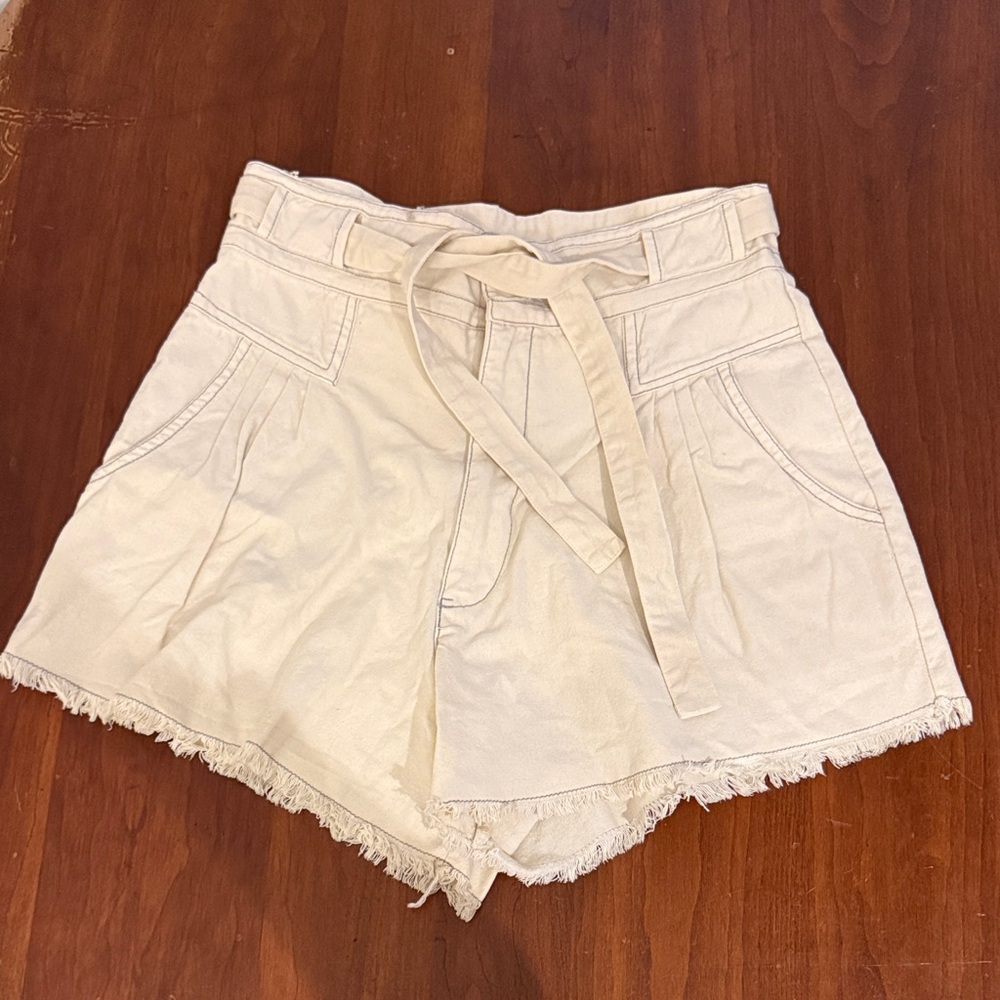 Free People One Penny Beige Shorts size 10
